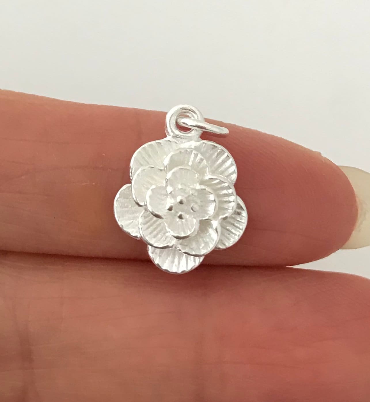 Sterling Silver Flower Charm