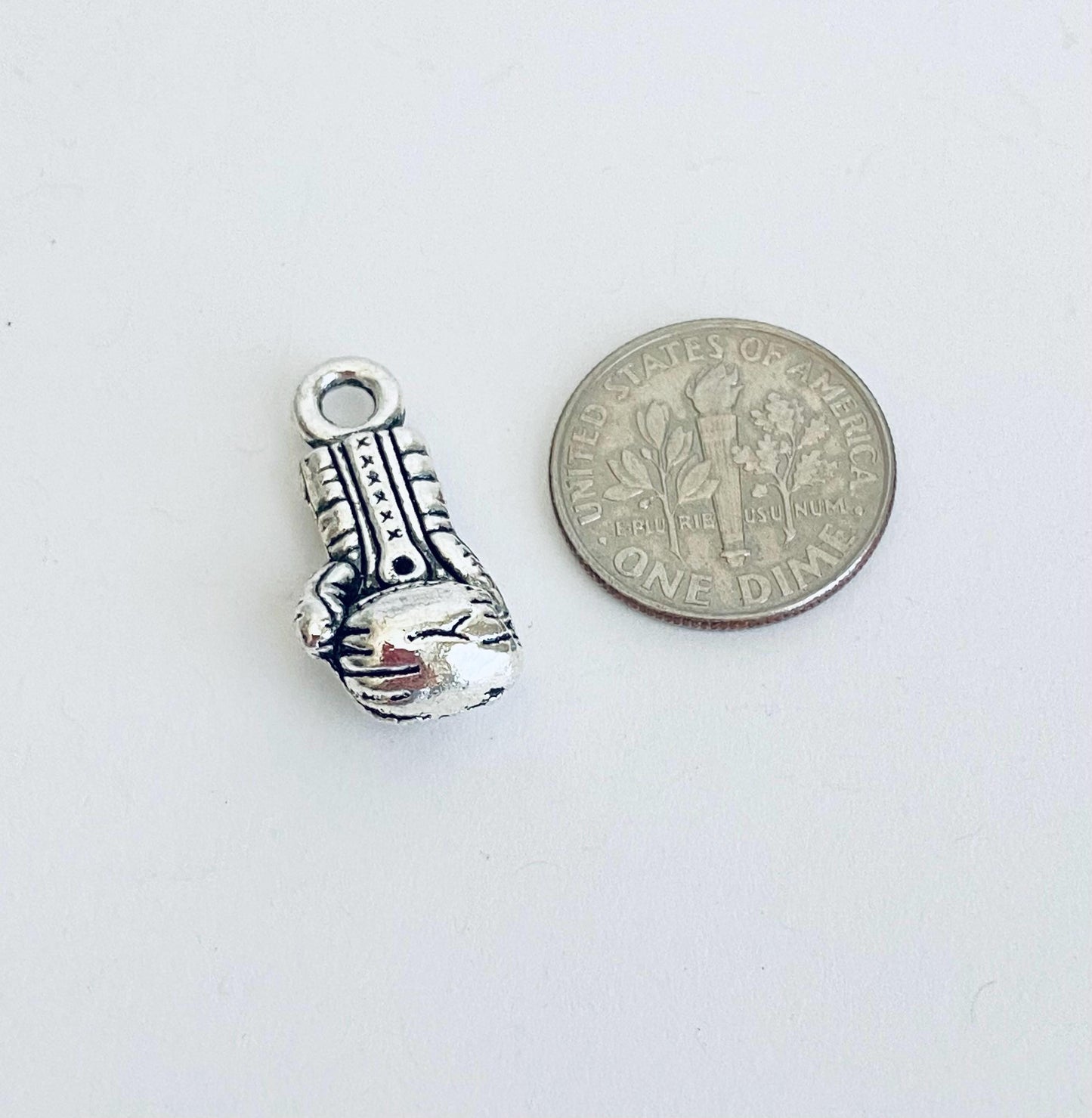 Base Metal Boxing Glove Charm