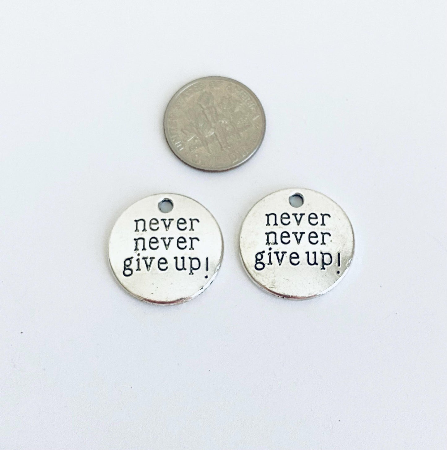 Never Give Up Charm