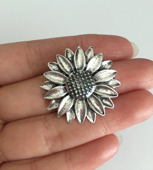 Large Sunflower Charm