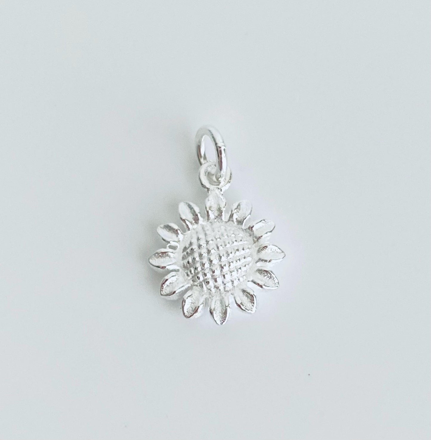 Sterling Silver Sunflower Charm