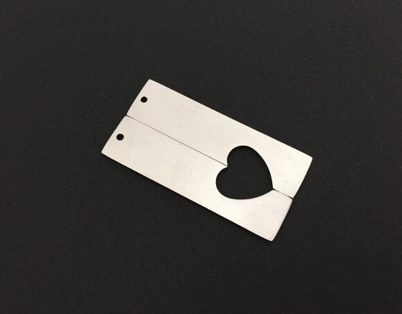 Engravable Stainless Steel Long Bar Blank (14mm x 56mm)