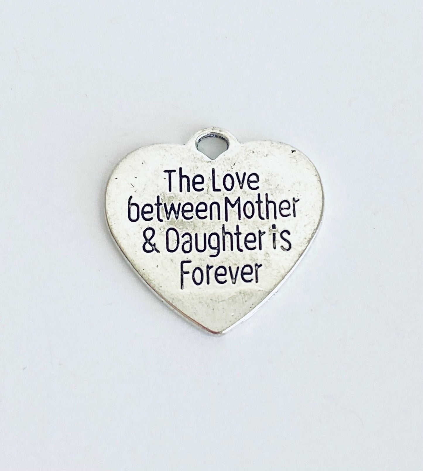 Base Metal Mother & Daughter Forever Heart Charm