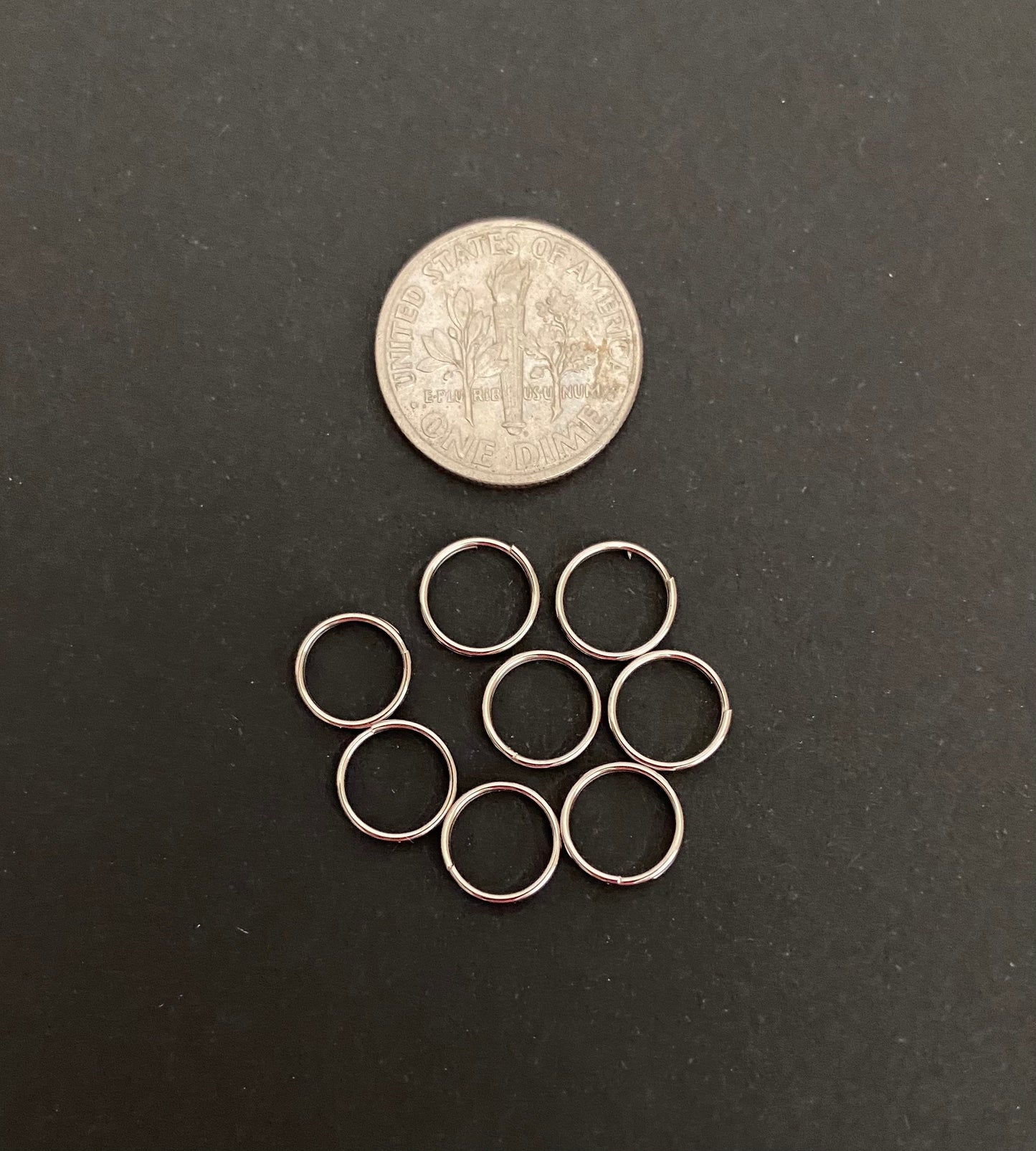 Thin Small Split Rings (8mm)