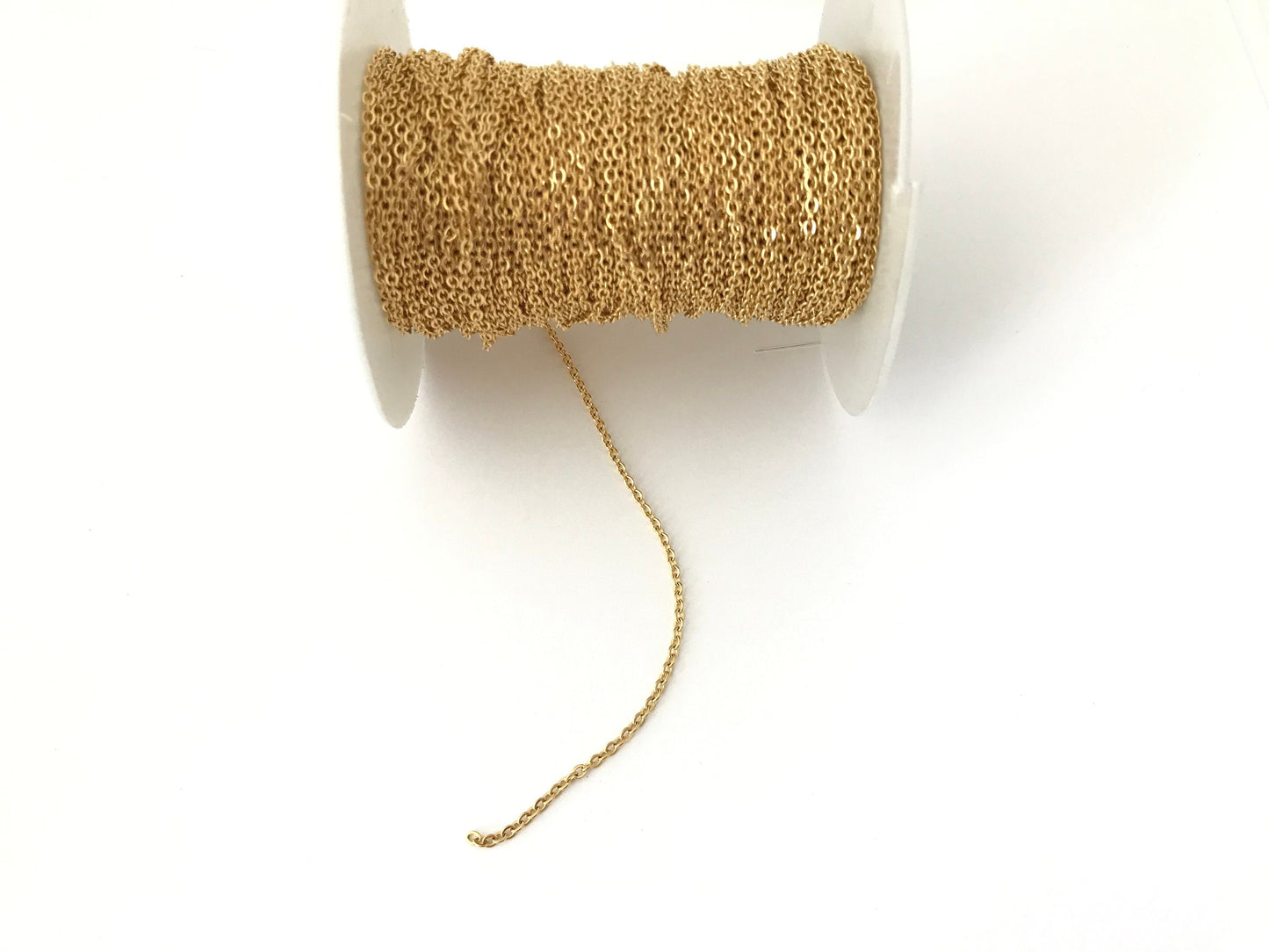 2mm Gold over Stainless Steel Chain