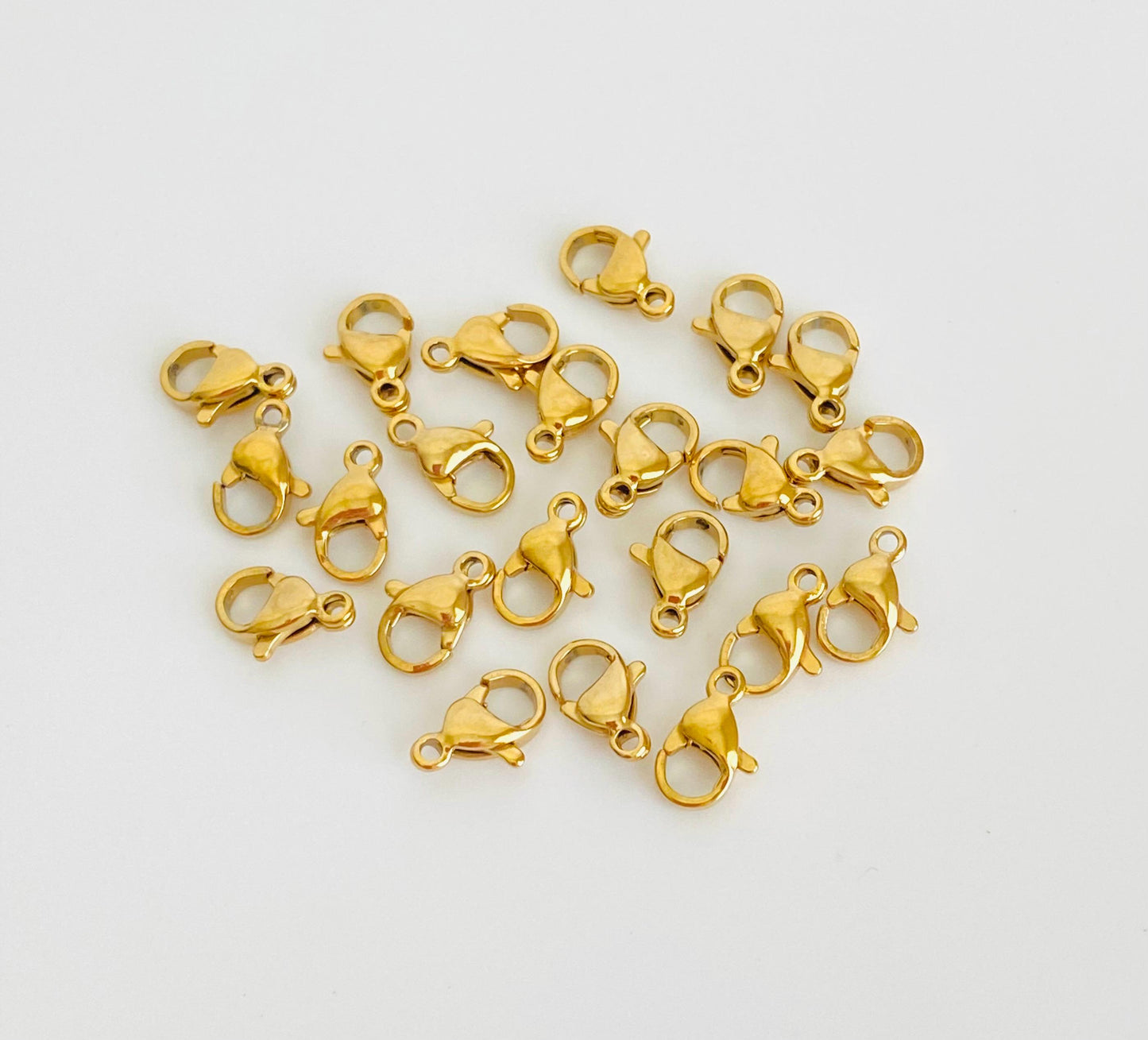 9mm Gold over Stainless Steel Lobster Clasp