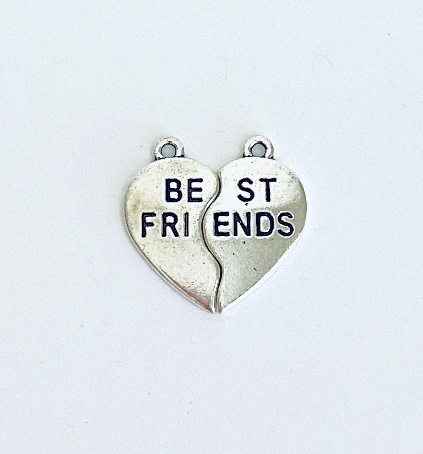 Base Metal 2-Piece Best Friend Broken Heart Charm Set