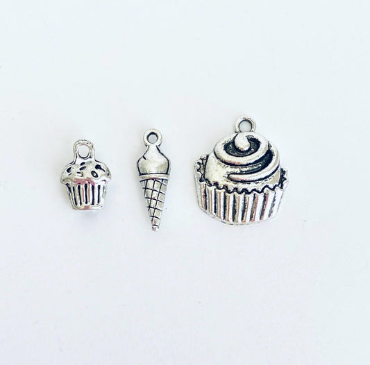 Base Metal Dessert Charm