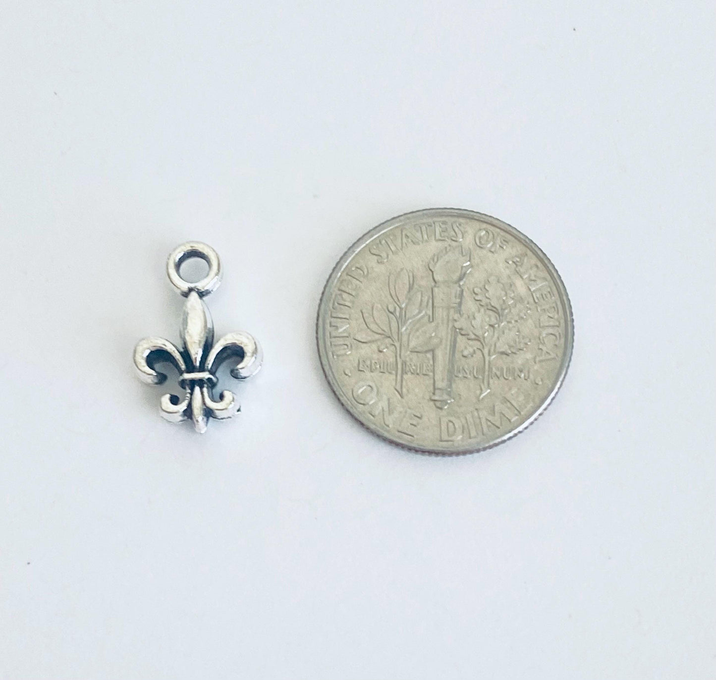 Tiny Fleur de Lis Charm