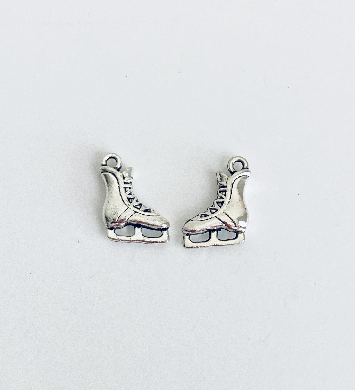 Base Metal Ice Skating Shoe Charm