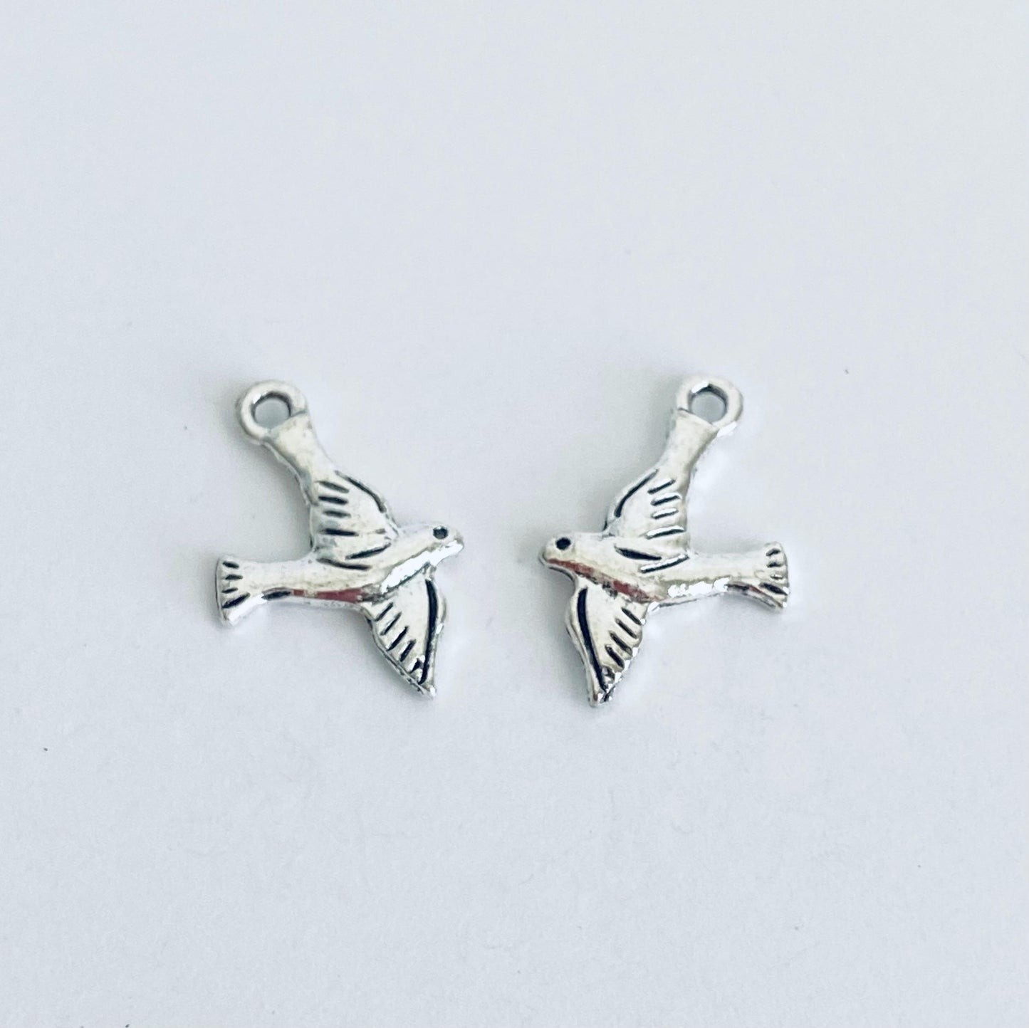 Base Metal Dove Charm