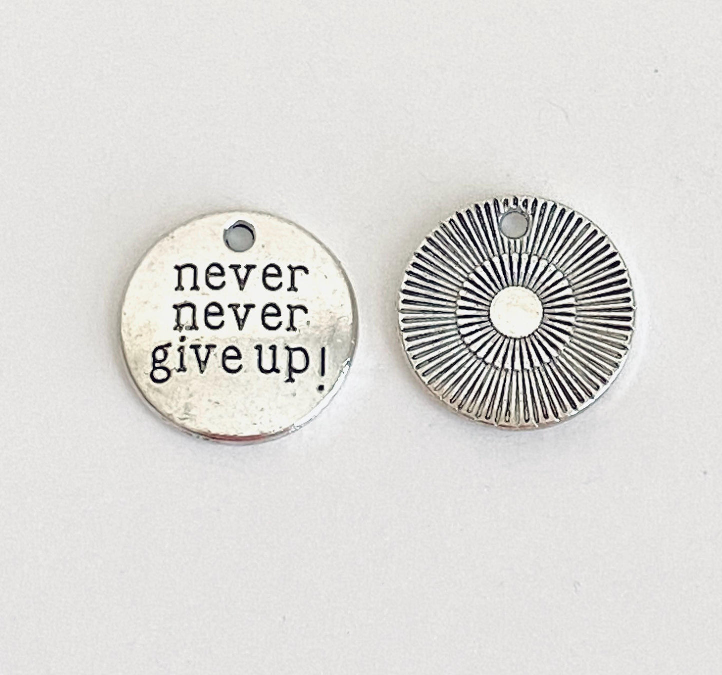 Never Give Up Charm