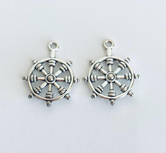 Ship Wheel Charm