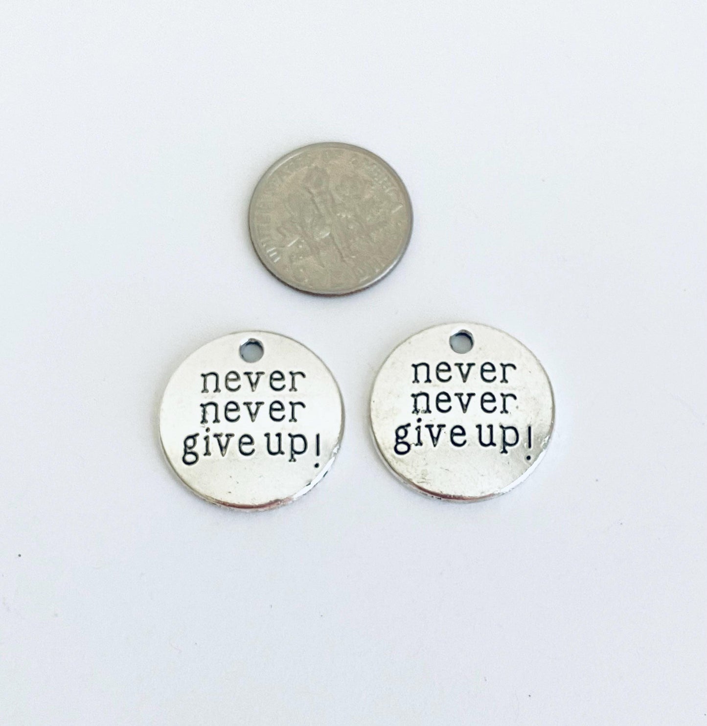Never Give Up Charm