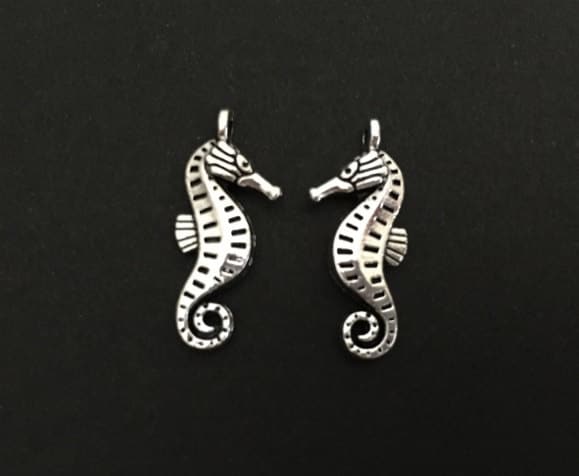 Base Metal Seahorse Charm