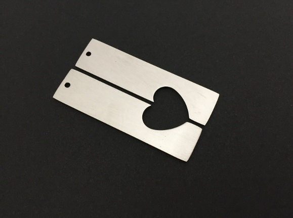 Engravable Stainless Steel Long Bar Blank (14mm x 56mm)