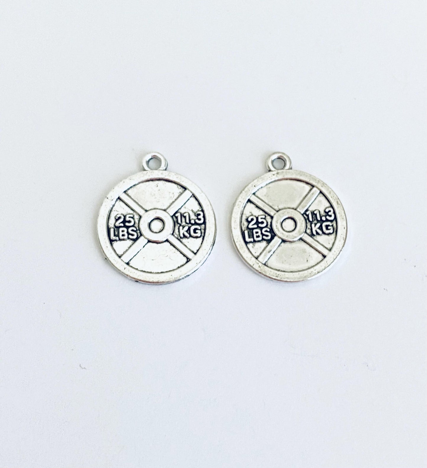 Dumbbell Plate Charm