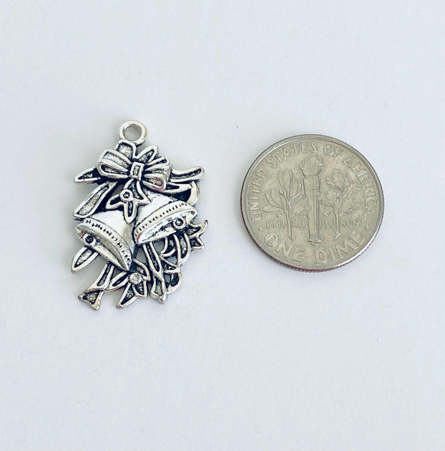 Base Metal Christmas Bells Charm