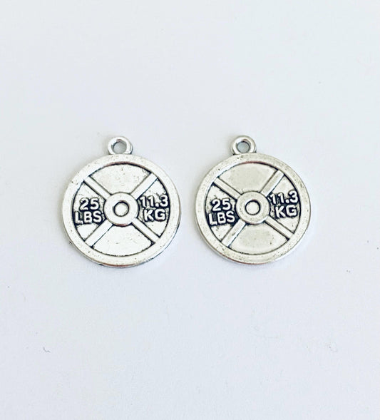 Dumbbell Plate Charm