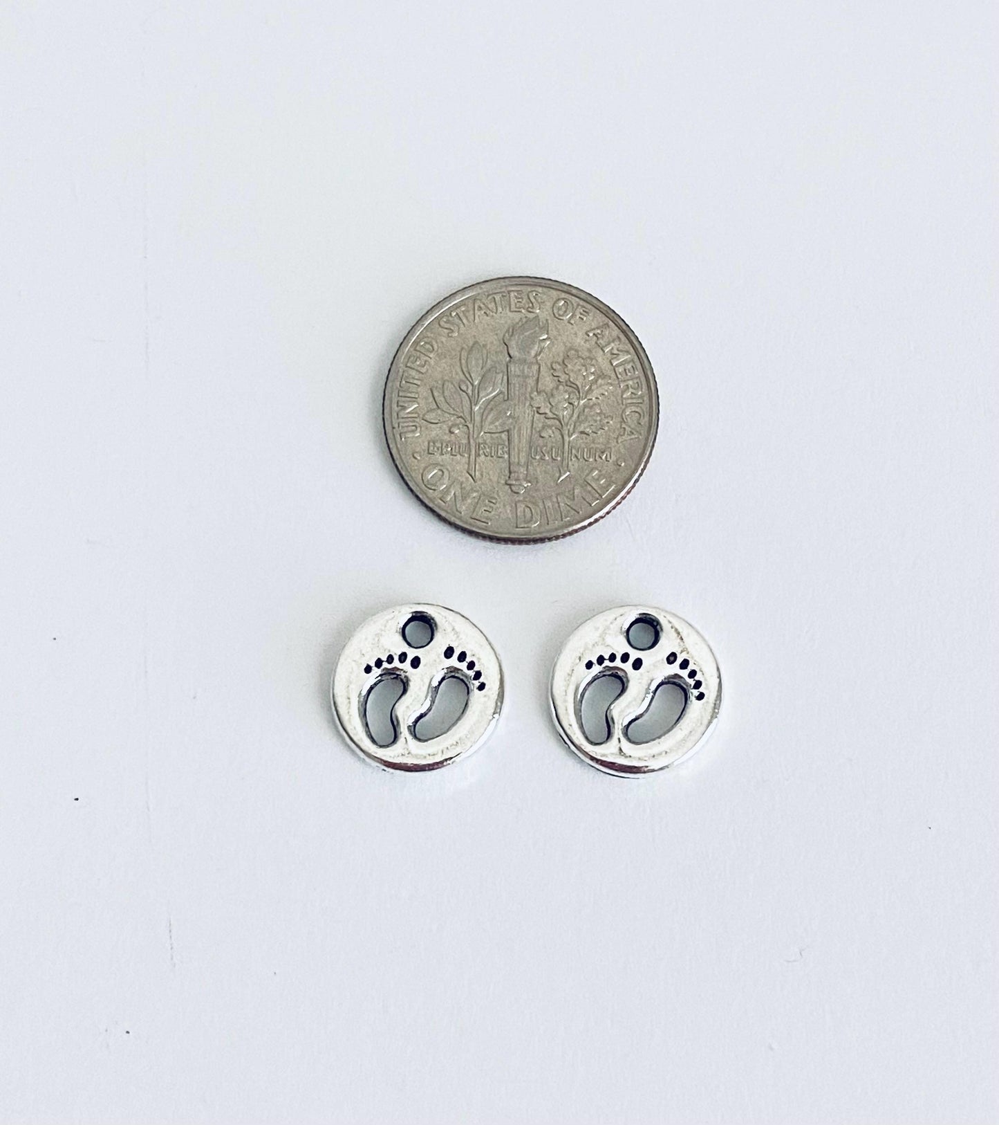 Tiny Footprint Charms