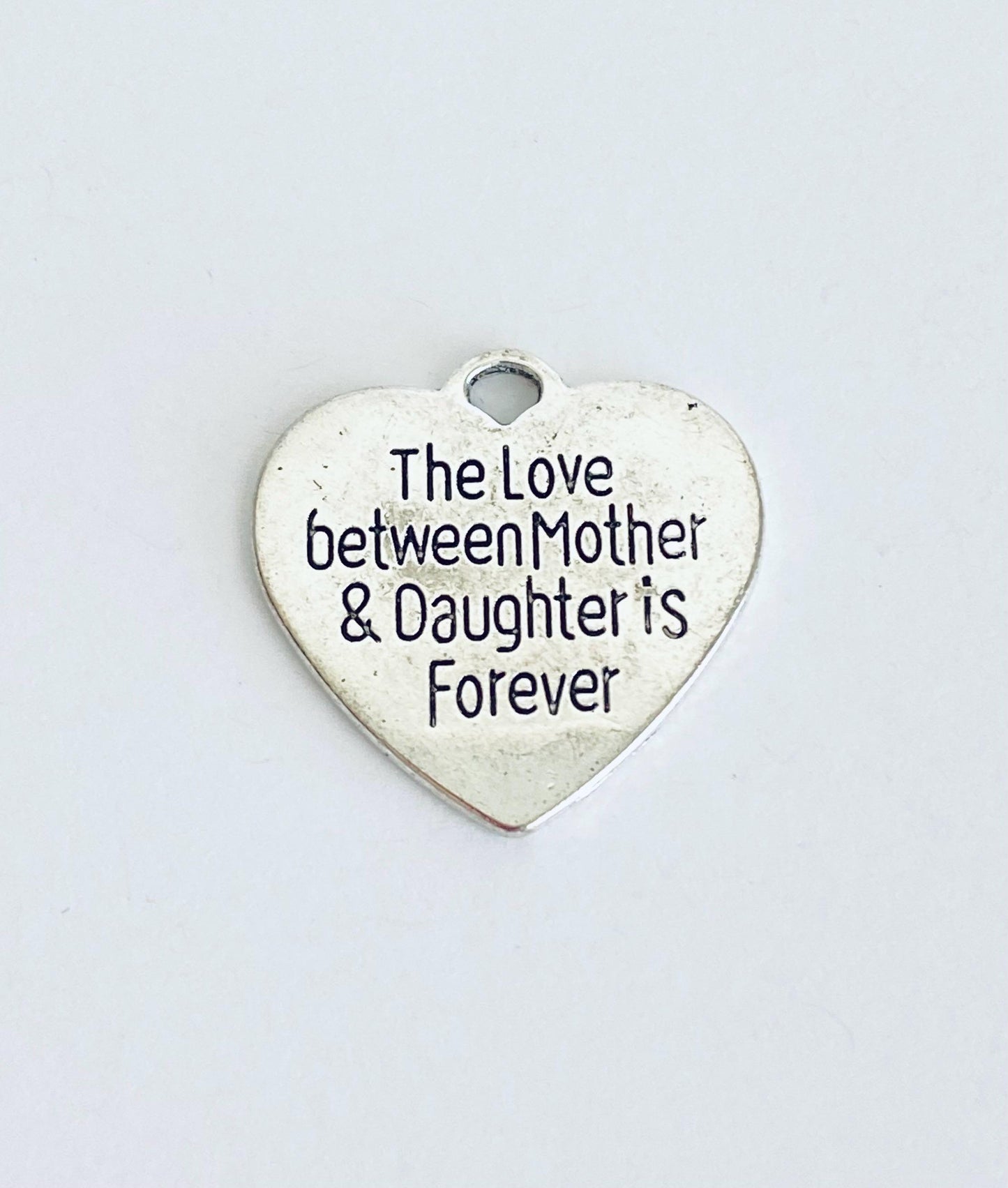 Base Metal Mother & Daughter Forever Heart Charm