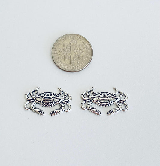 Base Metal Small Crab Charm