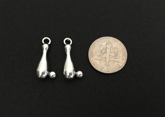 Small Bowling Pin Charm