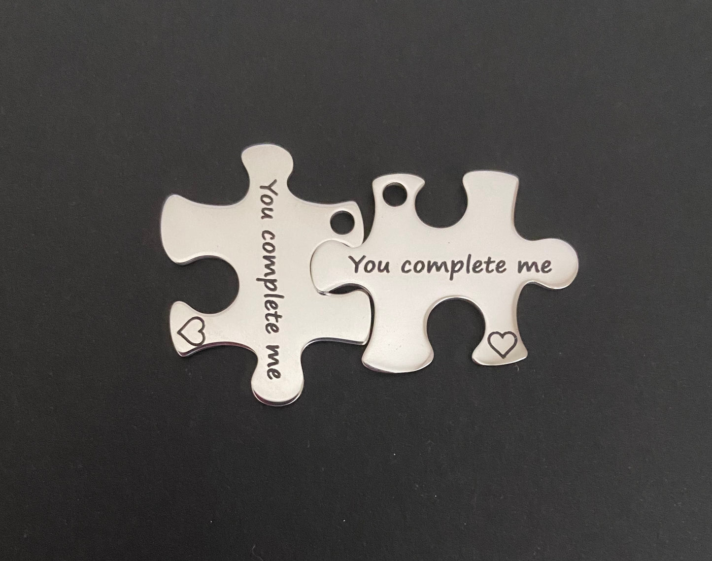 You Complete Me Puzzle Charm