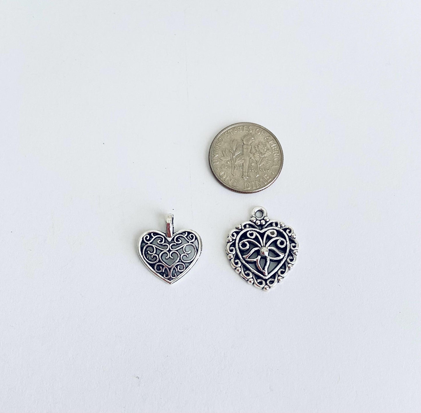 Filigree Heart Charm