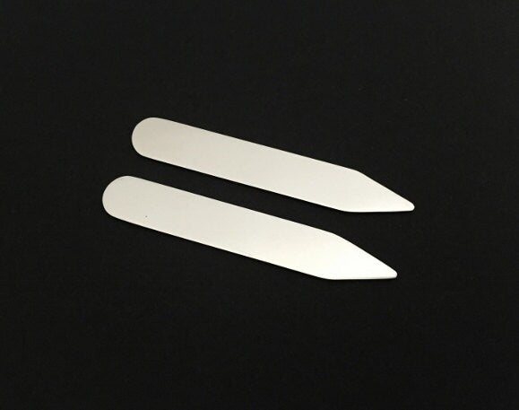 9x56mm Stainless Steel Collar Stay Blank • Engravable Blank for Personalized Gifts & DIY Crafts