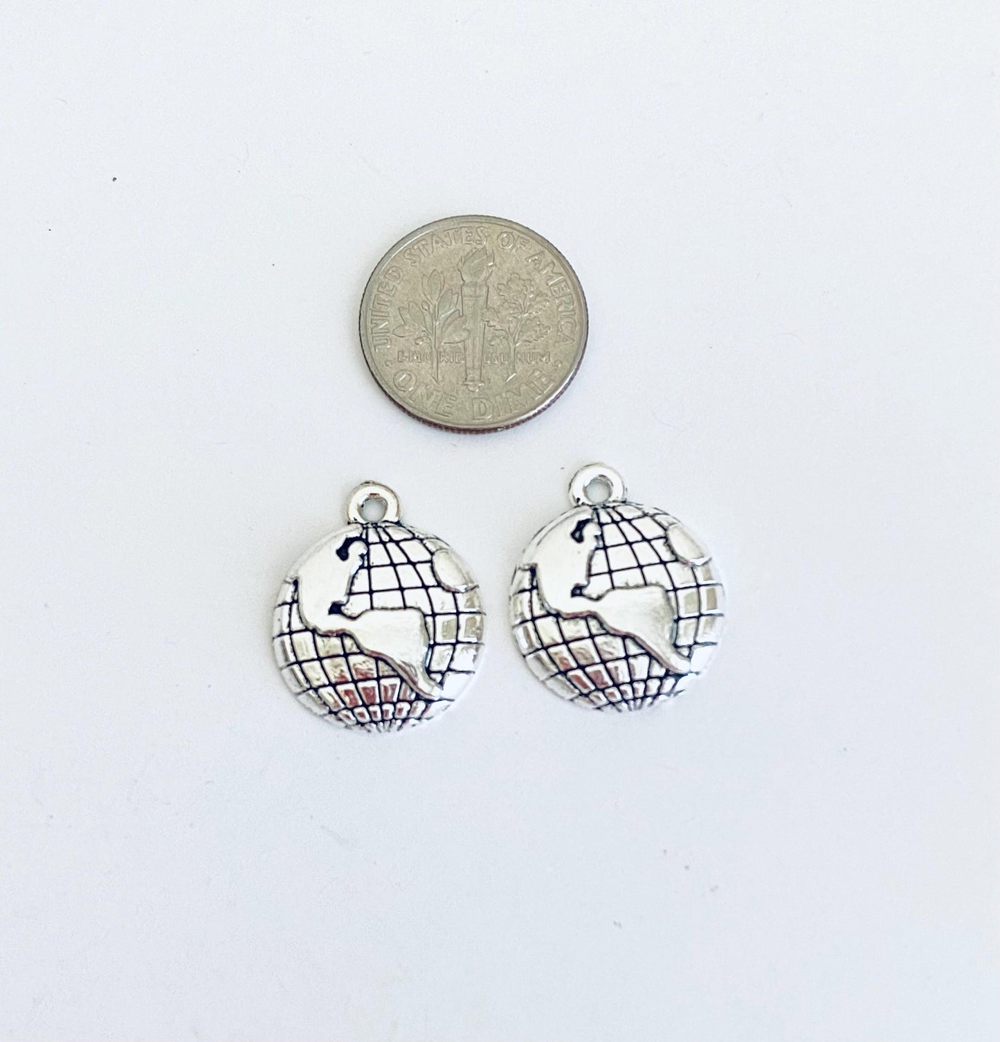 World Globe Charm