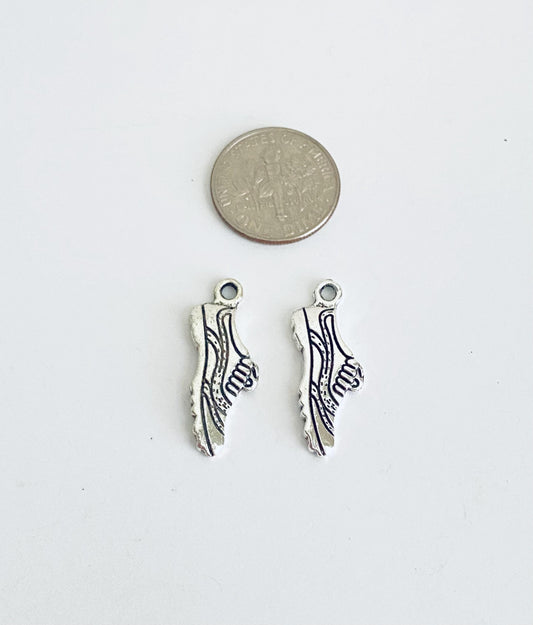 Base Metal Small Running Shoe Charm