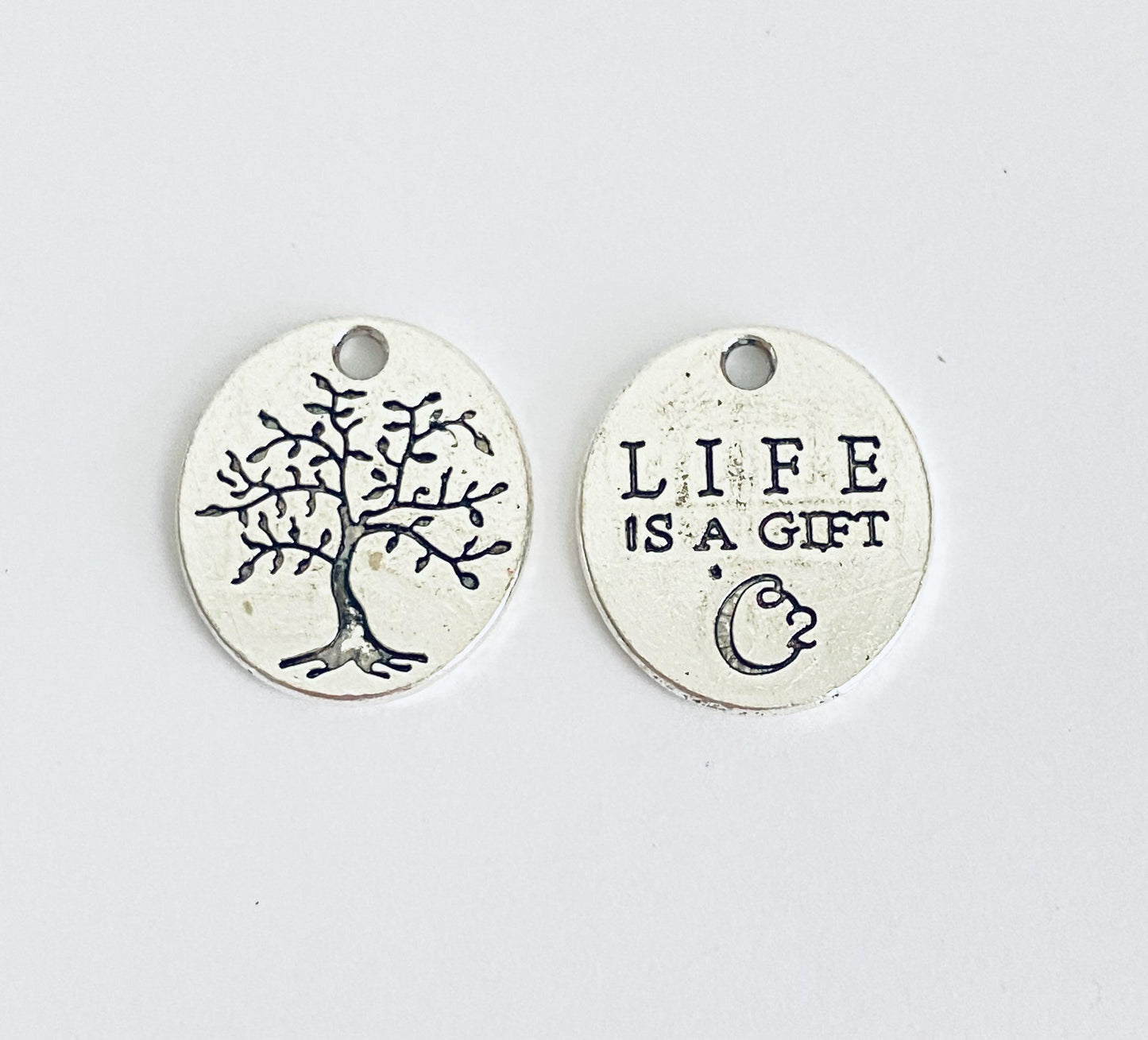 Base Metal Life is a Gift Charm