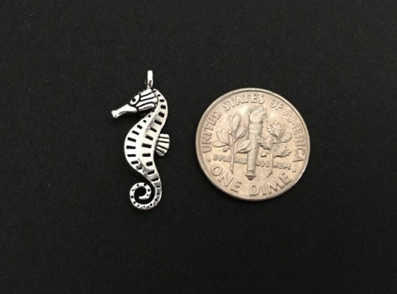 Base Metal Seahorse Charm