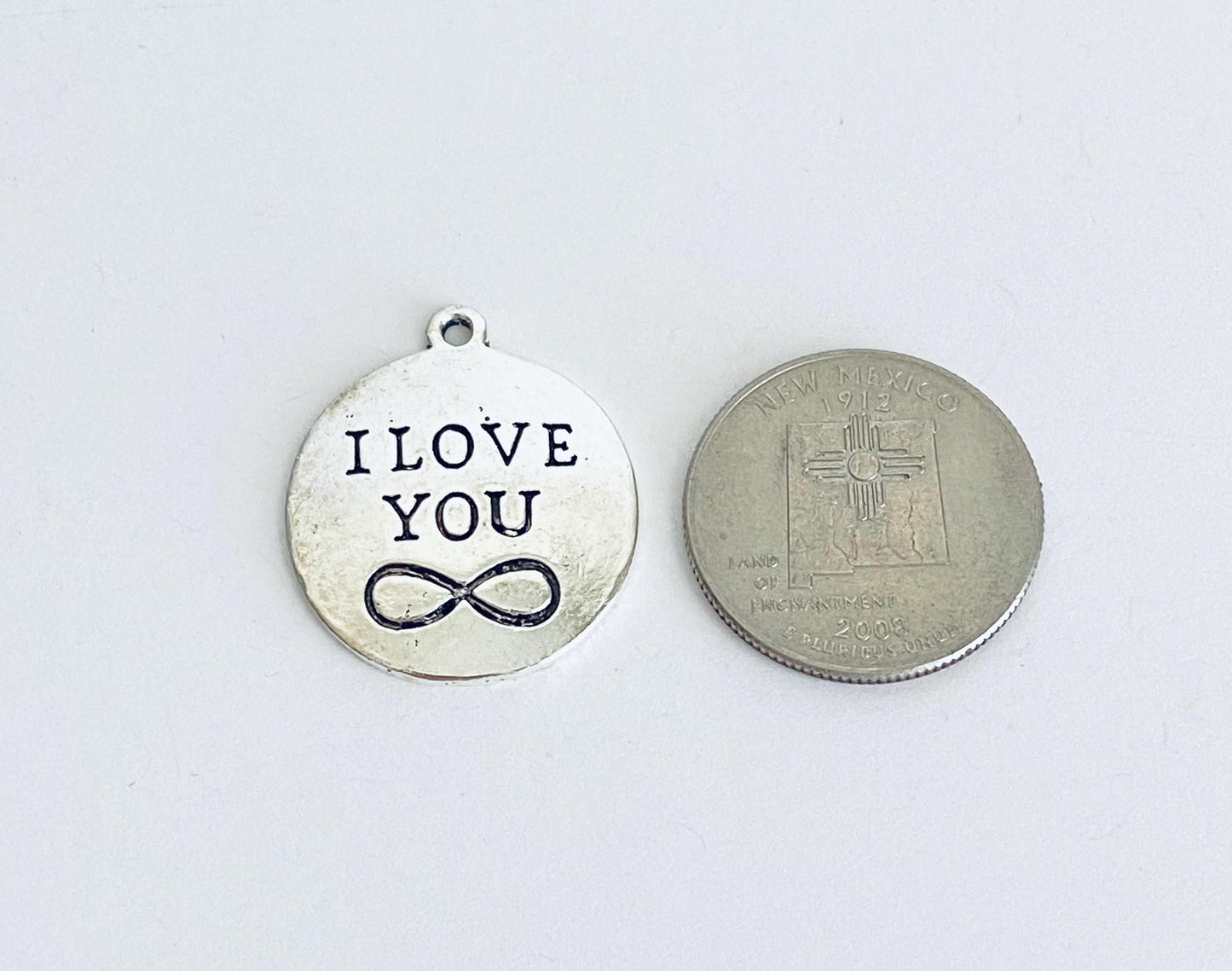 I Love You Infinity Charm