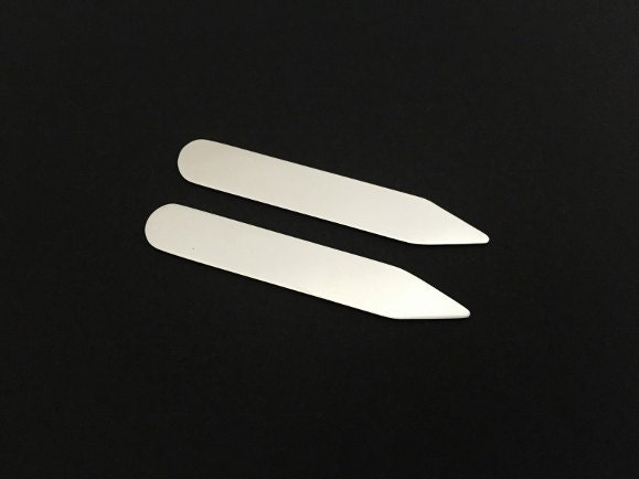 9x56mm Stainless Steel Collar Stay Blank • Engravable Blank for Personalized Gifts & DIY Crafts