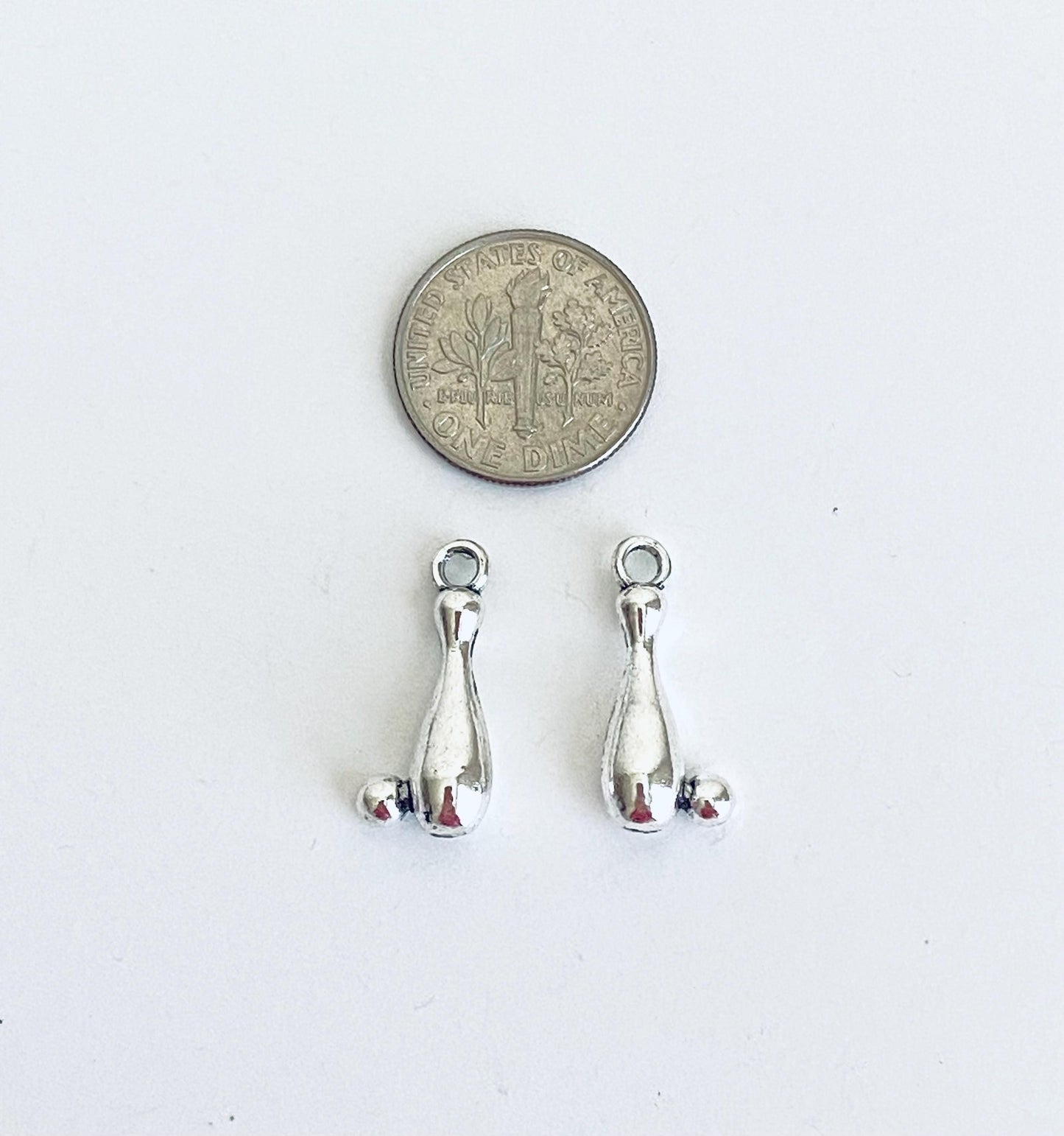 Small Bowling Pin Charm