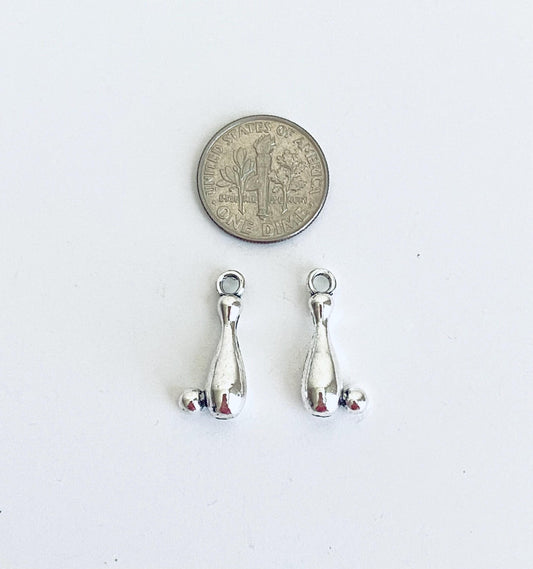 Small Bowling Pin Charm