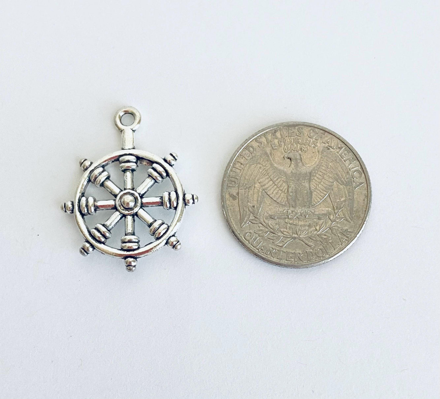 Ship Wheel Charm