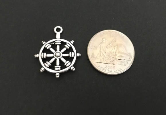 Ship Wheel Charm