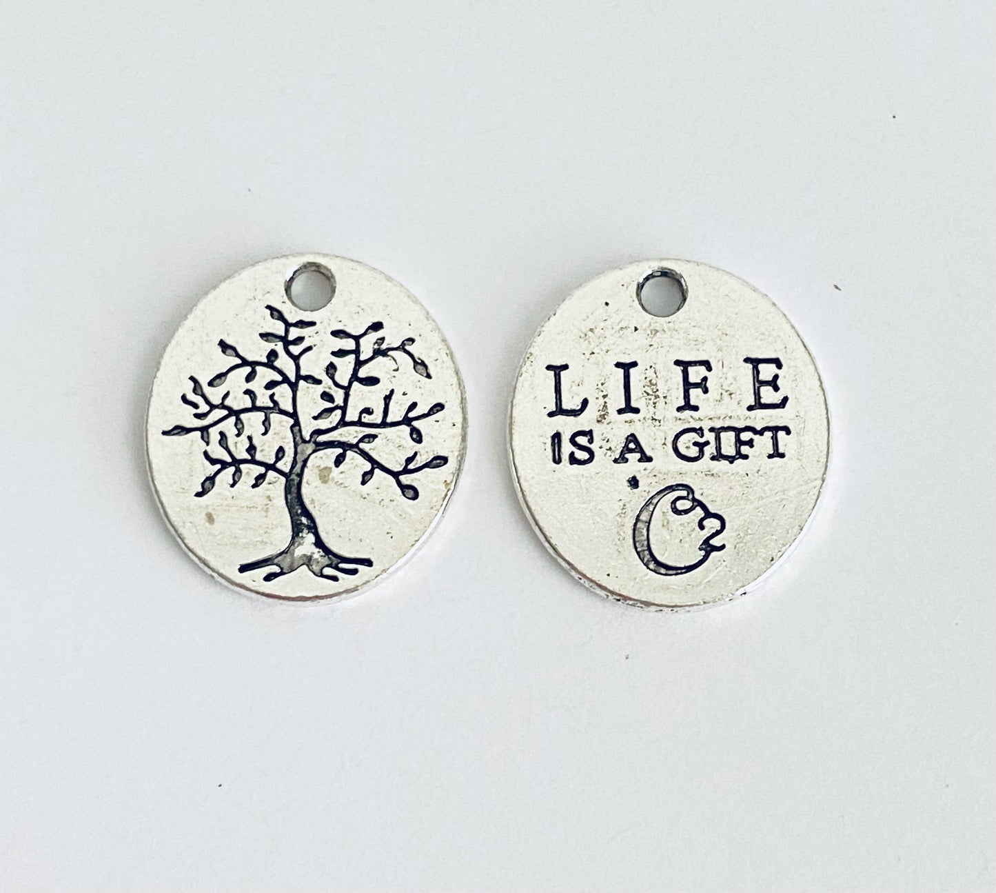 Base Metal Life is a Gift Charm