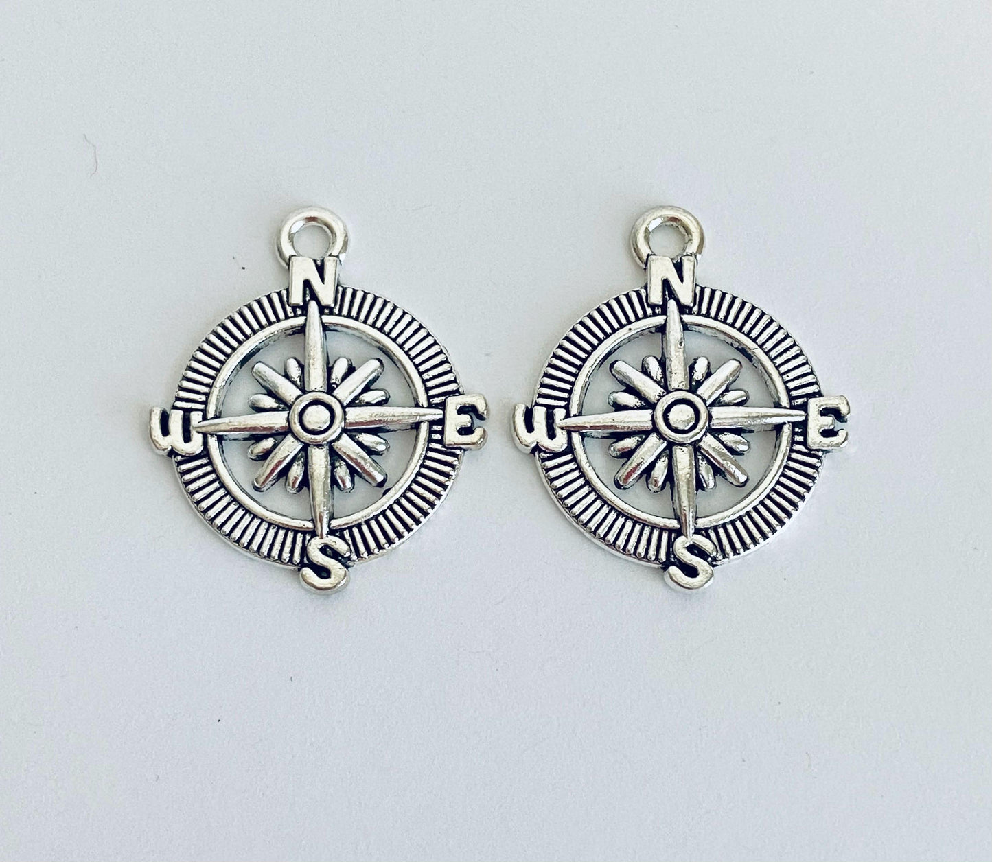 Large Compass Charm