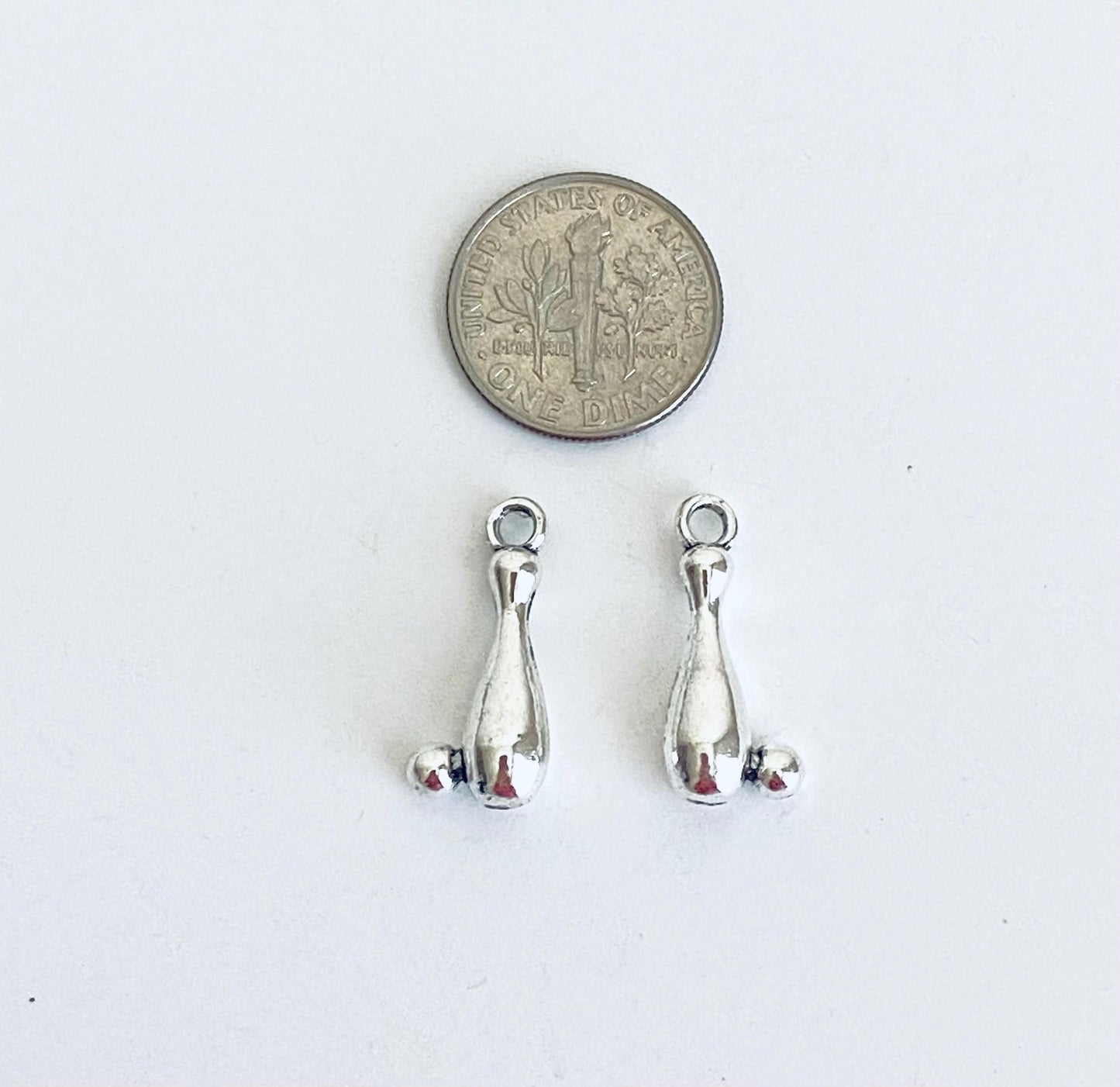 Small Bowling Pin Charm