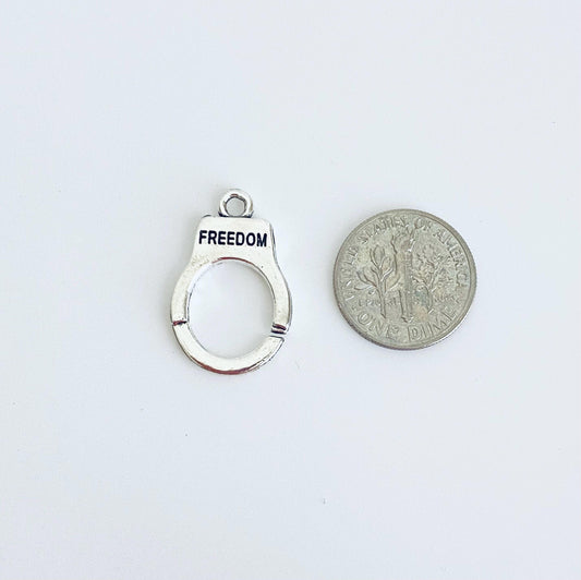 Base Metal Handcuff Charm