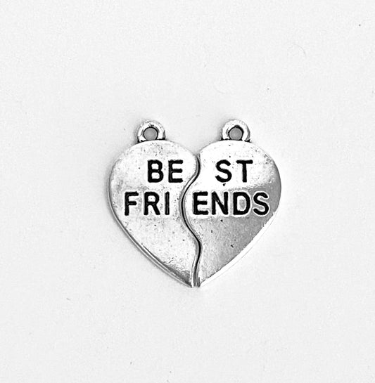 2-piece Best Friend Broken Heart Charm
