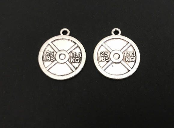 Dumbbell Plate Charm