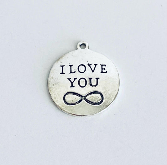 I Love You Infinity Charm