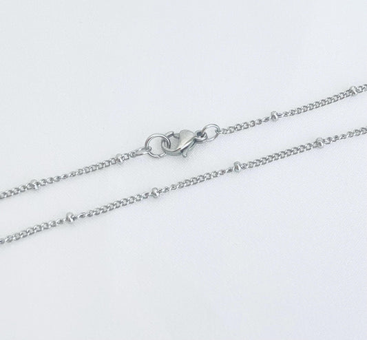 Minimalist Stainless Steel Satellite Chain Necklace