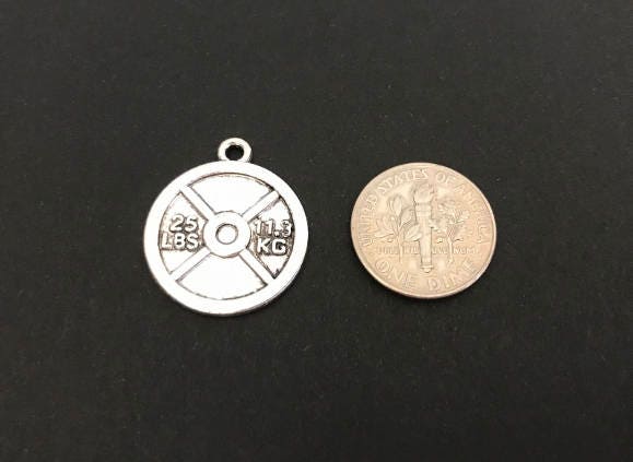 Dumbbell Plate Charm