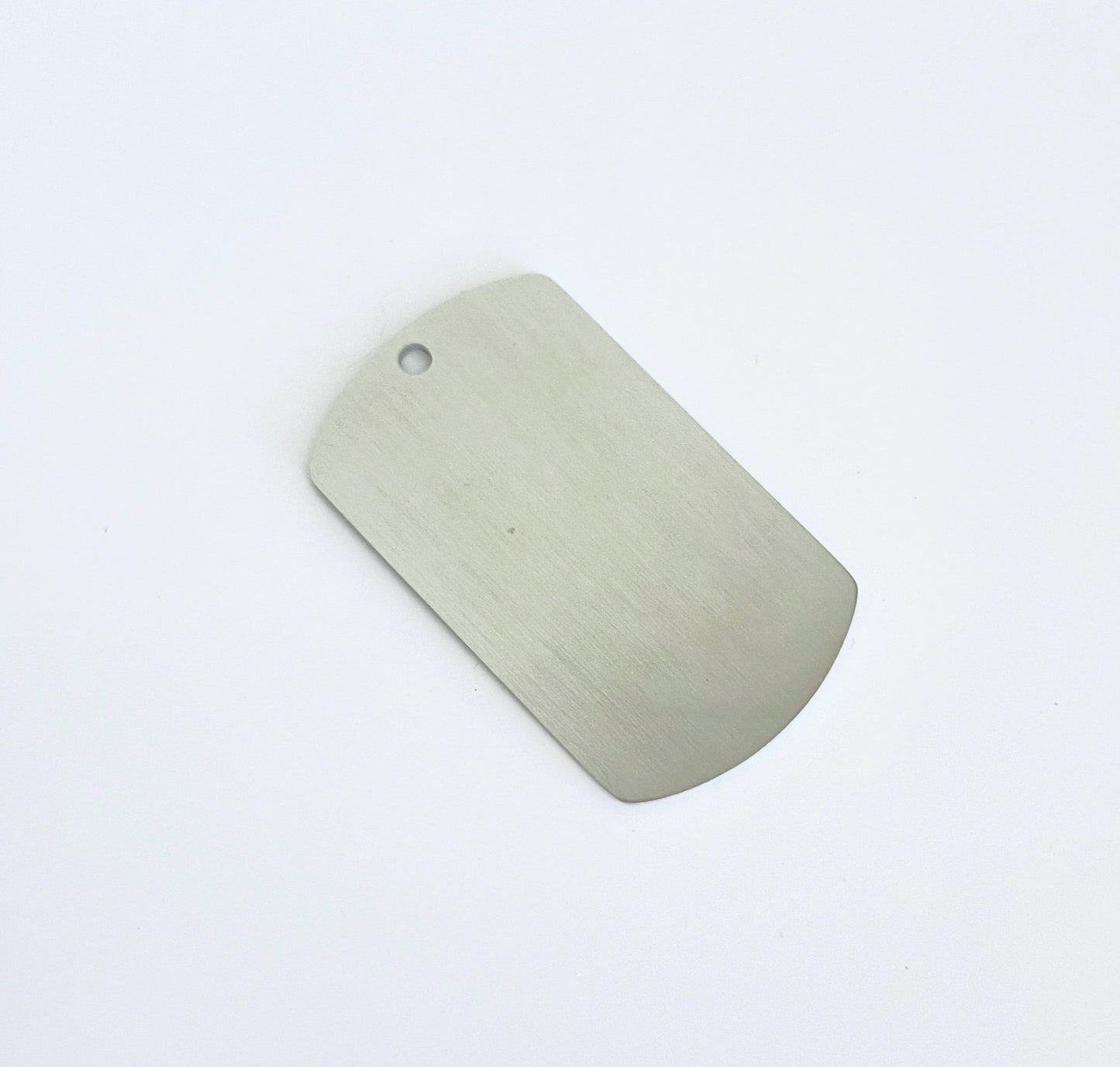 Personalizable Stainless Steel Dog Tag Blanks (25mm x 43mm)
